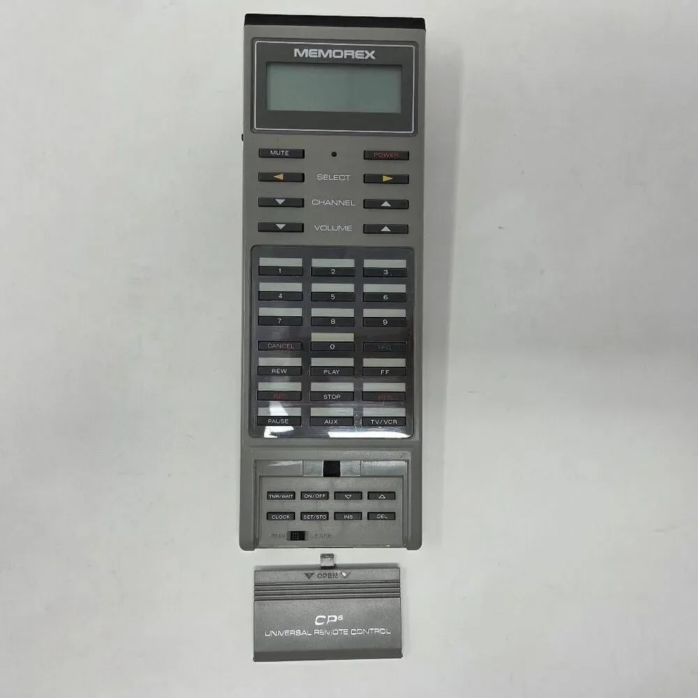 VINTAGE MEMOREX CP6 UNIVERSAL REMOTE CONTROL GRAY RETRO